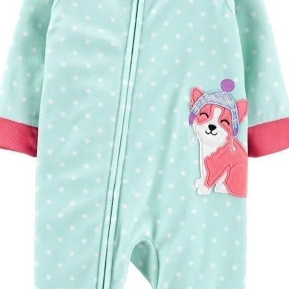 Toddler Carter’s Corgi Dog Fleece Footie PJs